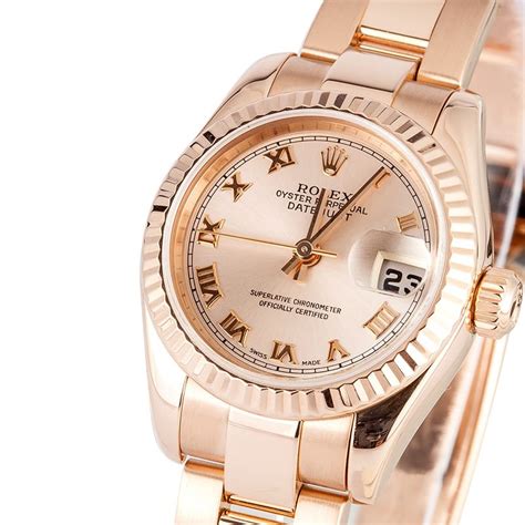 rolex rose gold ladies